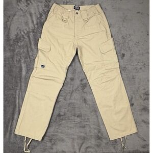 LA Police Gear Basic Operator Cargo Pant Men 32x30 Stretch Beige